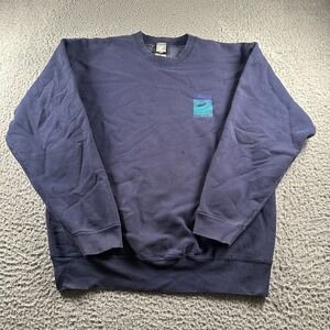 Surfrider Foundation Sweatshirt Size XL Navy Crewneck Pullover Logo Back Graphic